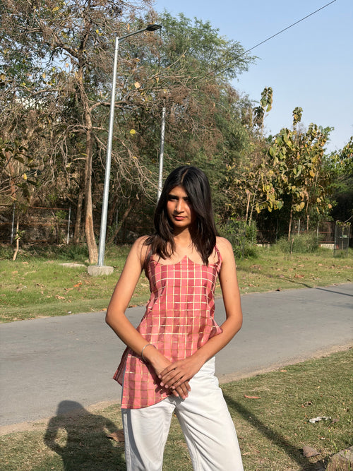 Banarasi Halter Neck Top