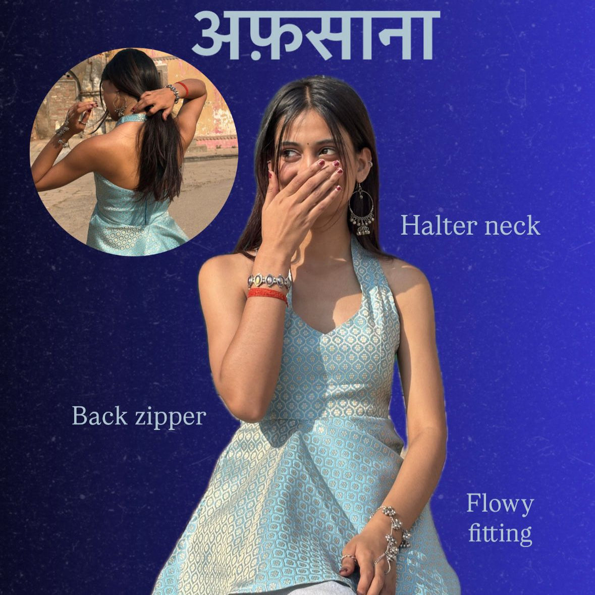 Afsana : Banarasi Kurti Top