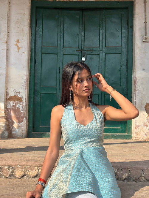 Afsana : Banarasi Kurti Top