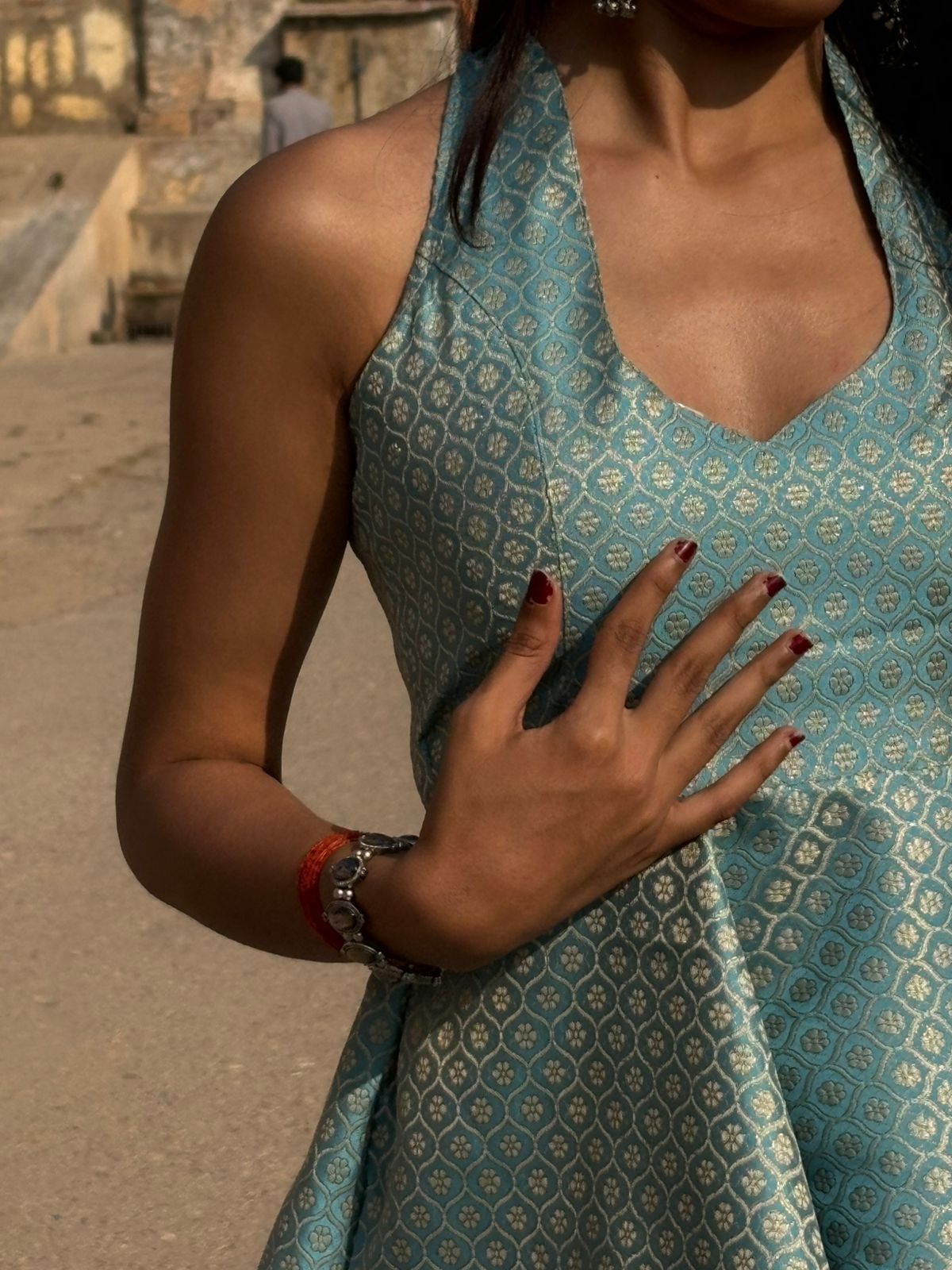 Afsana : Banarasi Kurti Top