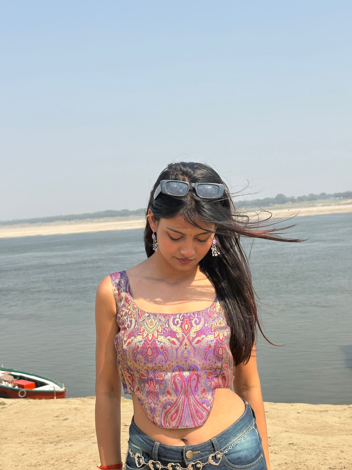 Kairi : Banarasi Corset Top