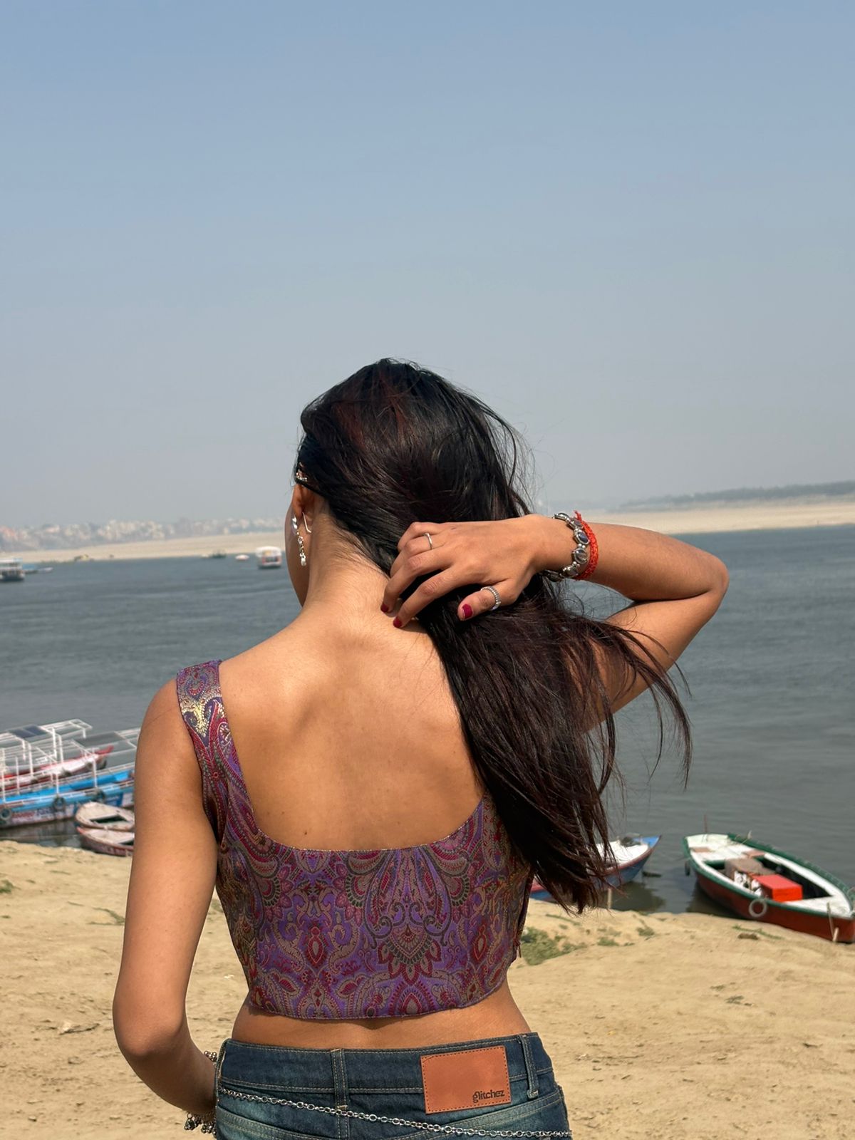 Kairi : Banarasi Corset Top