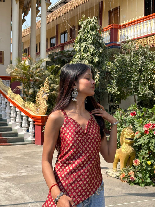 Laila - Banarasi Kurti Top