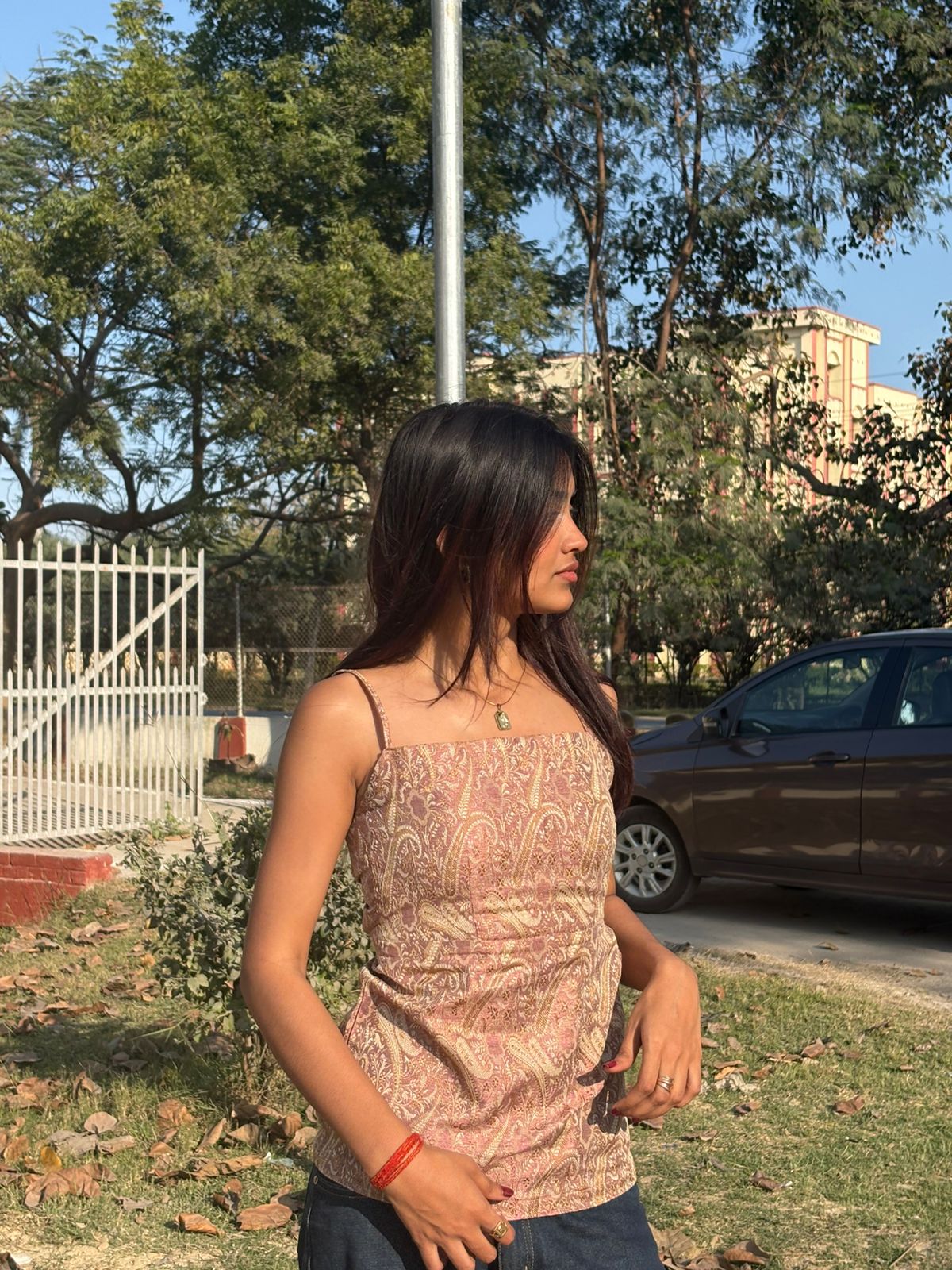 "Barkha" : A limited edition Banarasi Tanchoi Top.